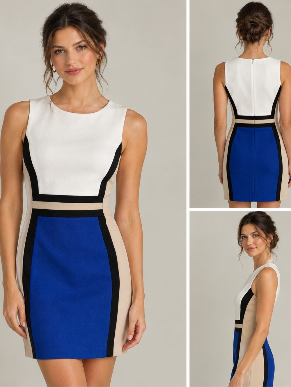 Blue and white Calvin Klein Dress size 14